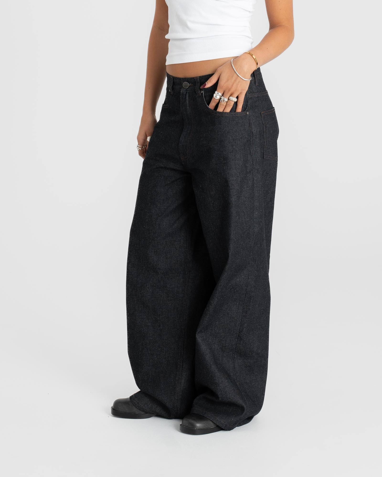 Baggy denim jeans Selvedge